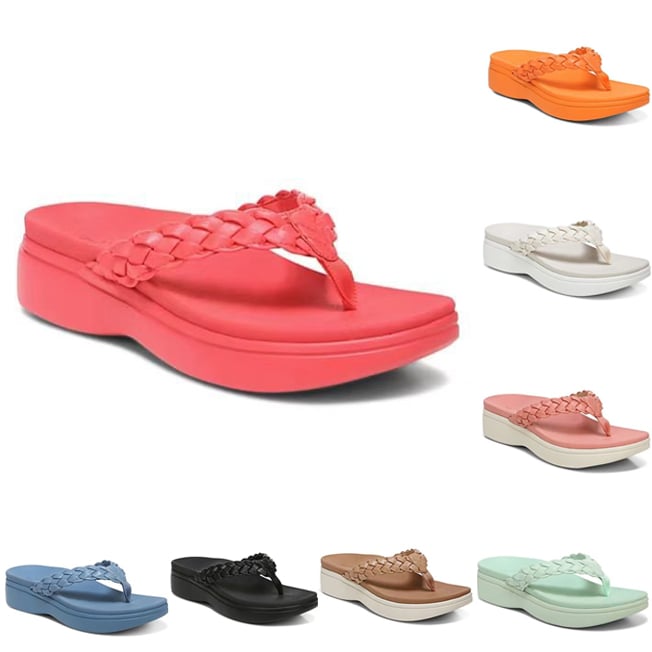 Lexie - BRAIDED ORTHOPEDIC WEDGE THONGS