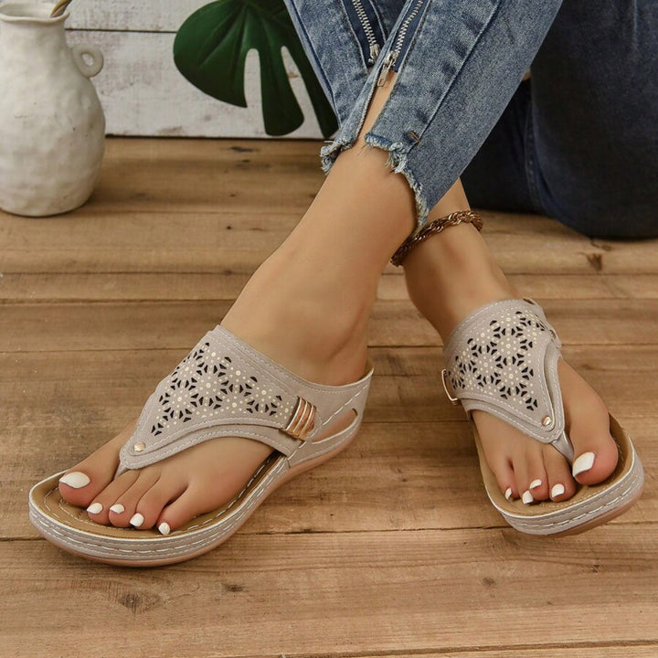 Leila Stitched Sandals