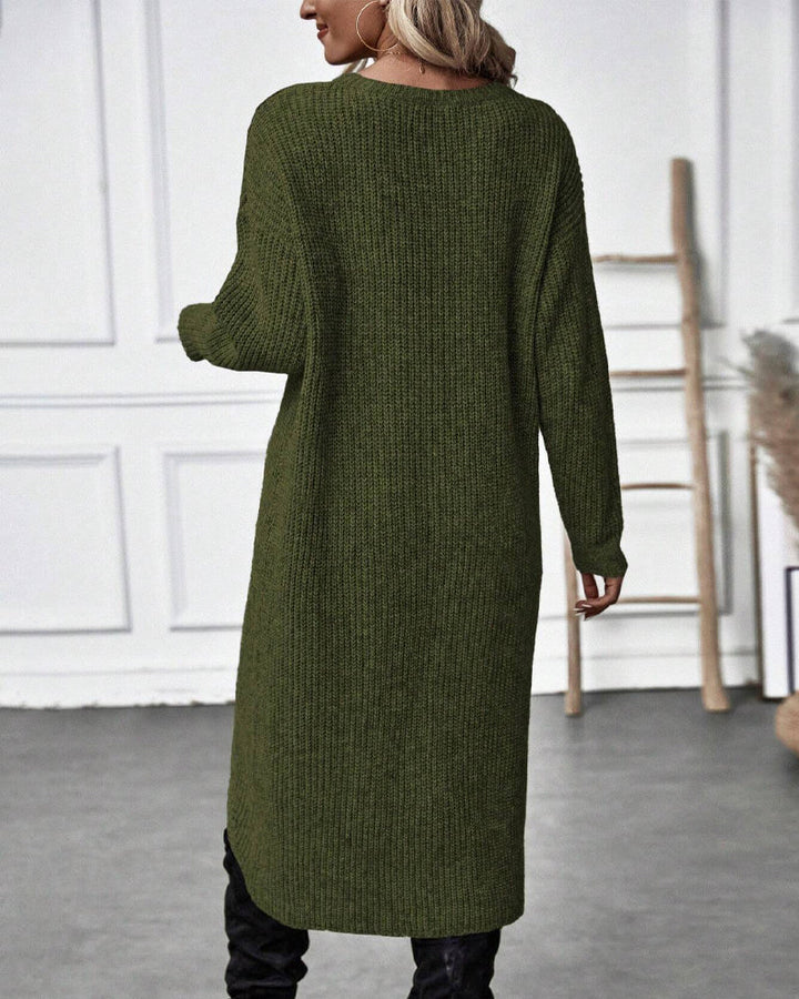 Leilah™ | Solid-colored, irregular sweater