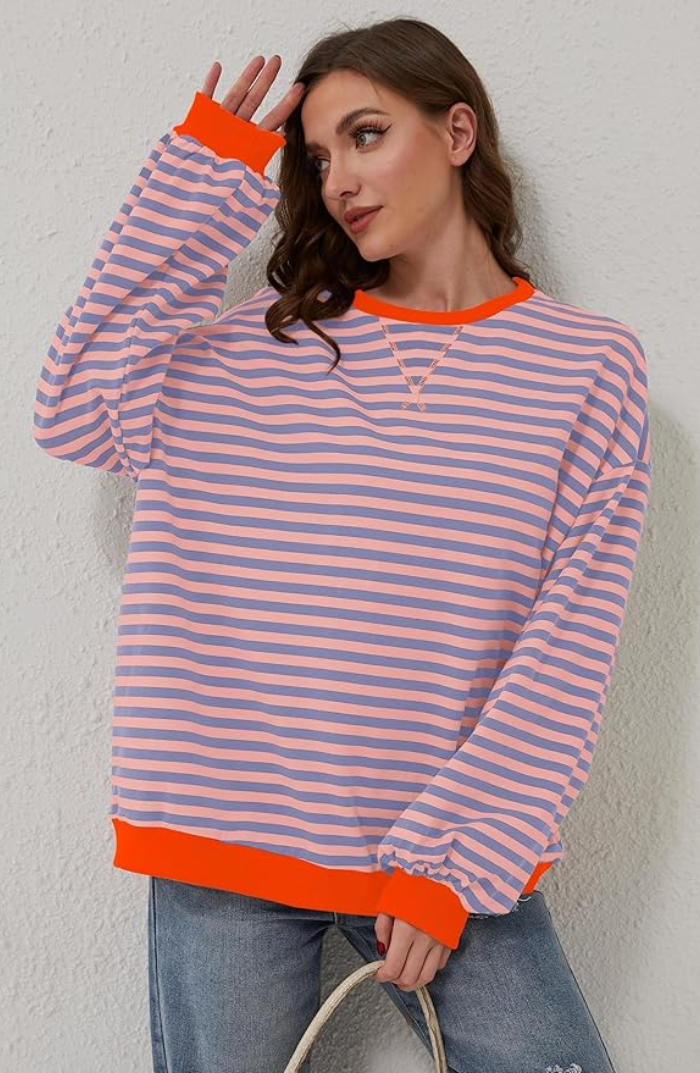 Mona | Striped Oversized Sweater