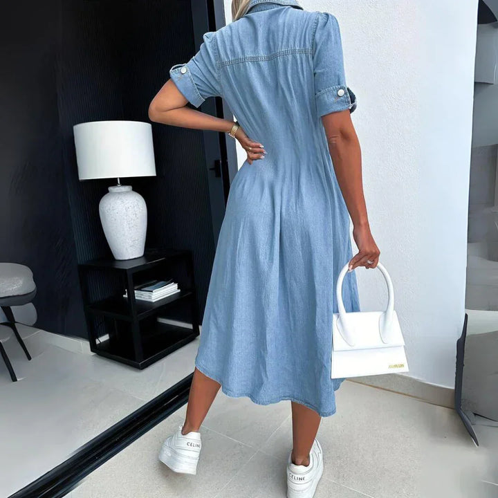 Helen™ | Trendy denim dress