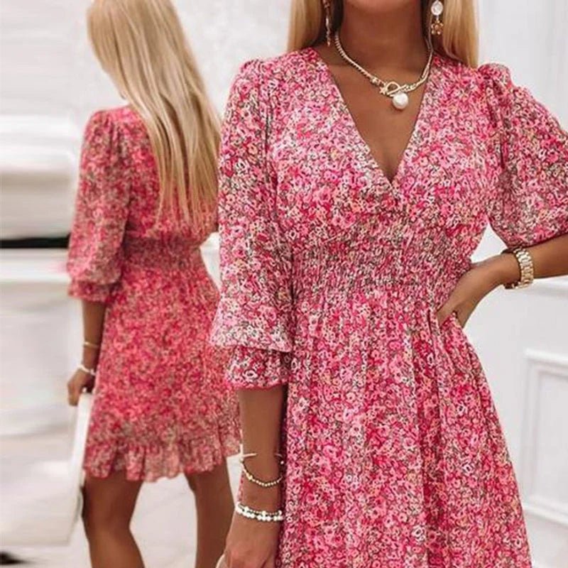 Brenda - Elegant Floral Dress