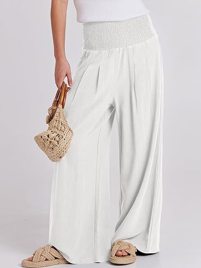 Holly | Linen High-Waist Lounge Pants