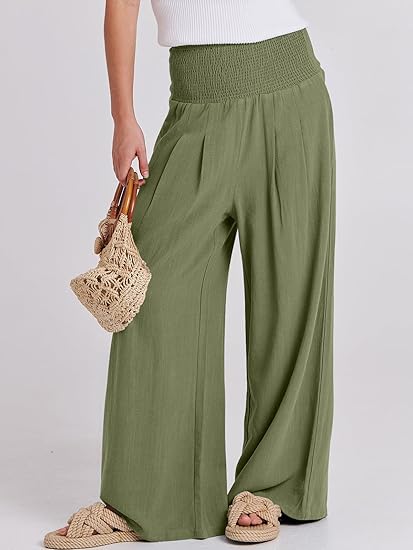 Holly | Linen High-Waist Lounge Pants