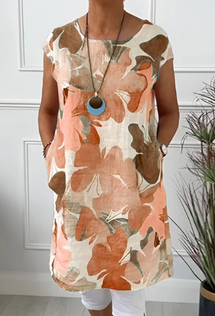 Tamara - COMFORTABLE DRESS WITH BUTTERFLY PRINT