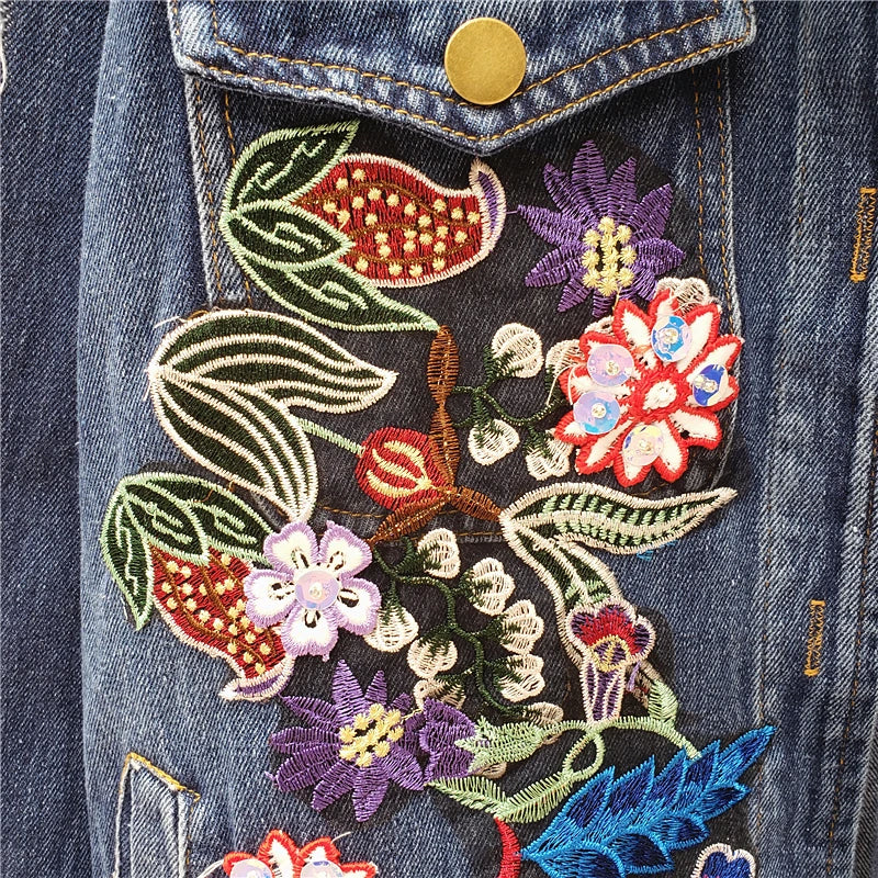 Isla/Flower Embroidery Jacket