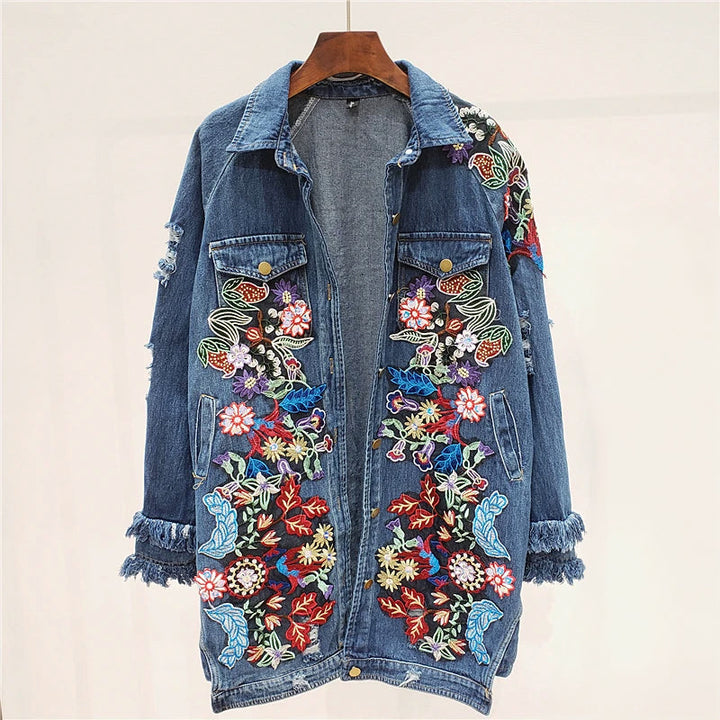 Isla/Flower Embroidery Jacket