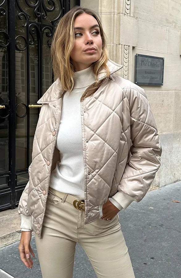 Cressida | Bomber Jacket In Beige