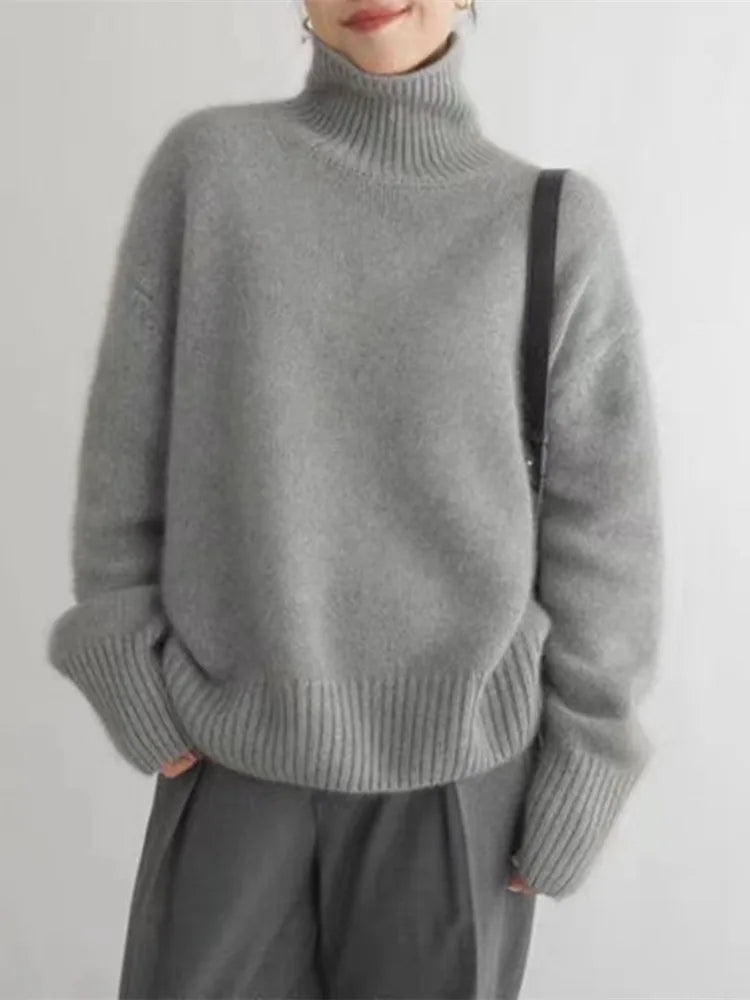 Damen | Cashmere turtleneck sweater