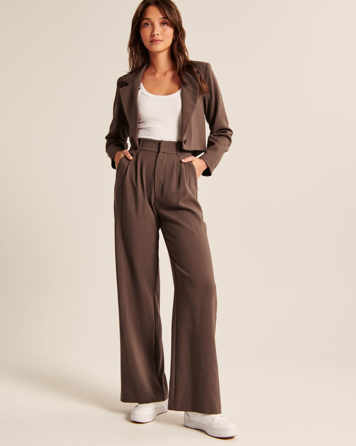 Maya | Mocha Wide-Leg Pants