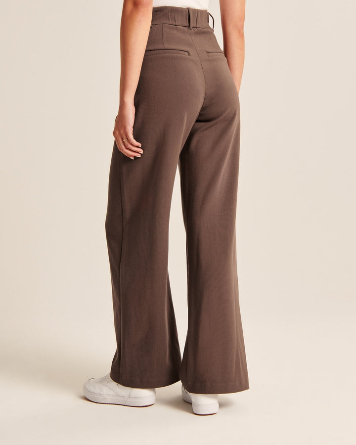 Maya | Mocha Wide-Leg Pants