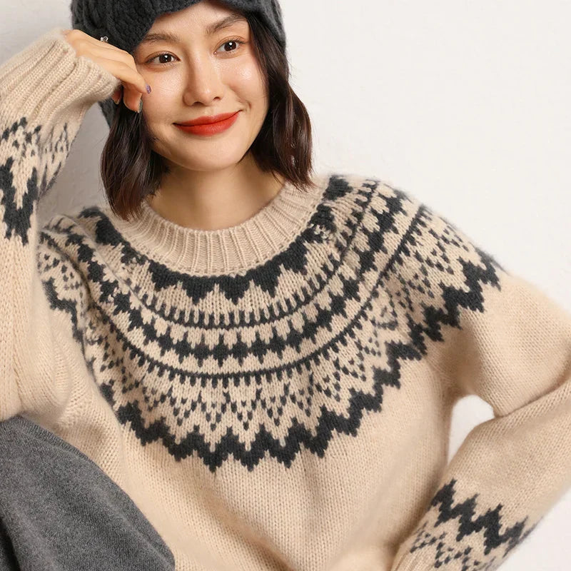 CLAUDIA | O-NECK KNITTED SWEATER