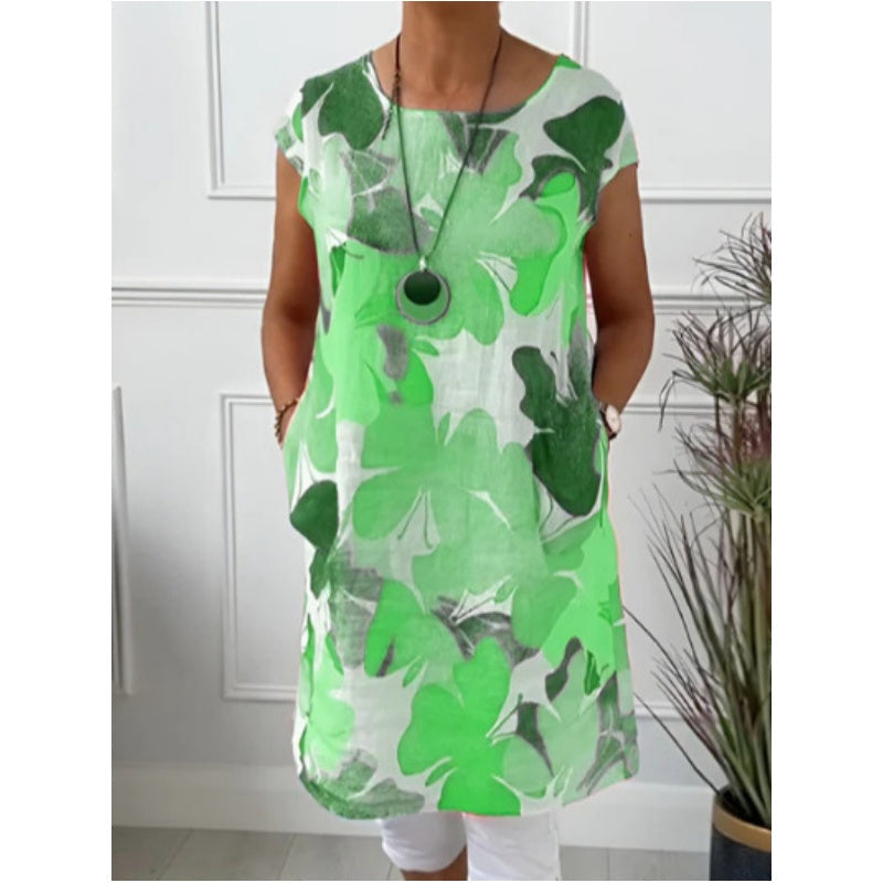 Tamara - COMFORTABLE DRESS WITH BUTTERFLY PRINT