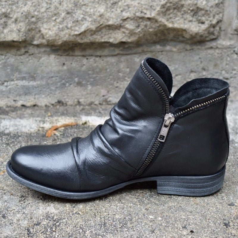 Martha's | Zip-Up Leather Boots